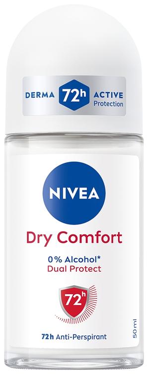 NIVEA 50ml Dry Comfort Deo Roll-on -antiperspirantti