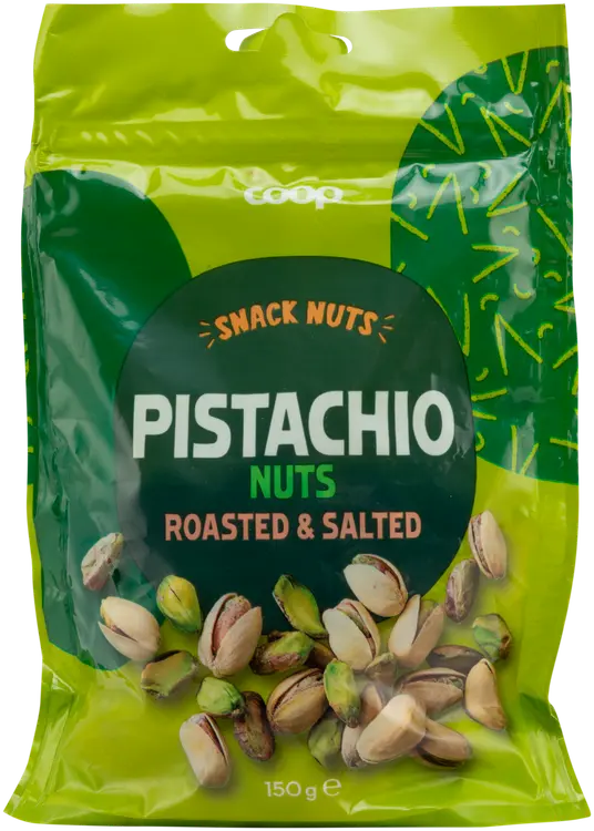 Coop paahdetut ja suolatut pistaasipähkinät 150 g