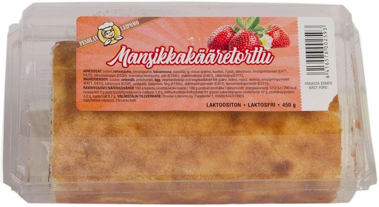 Pesolan leipomo 420g Kääretorttu mansikka