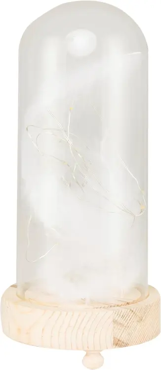 House koristekupu LED höyhen 24 cm