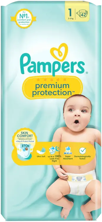 Pampers Premium Protection S1 2-5kg 42kpl vaippa