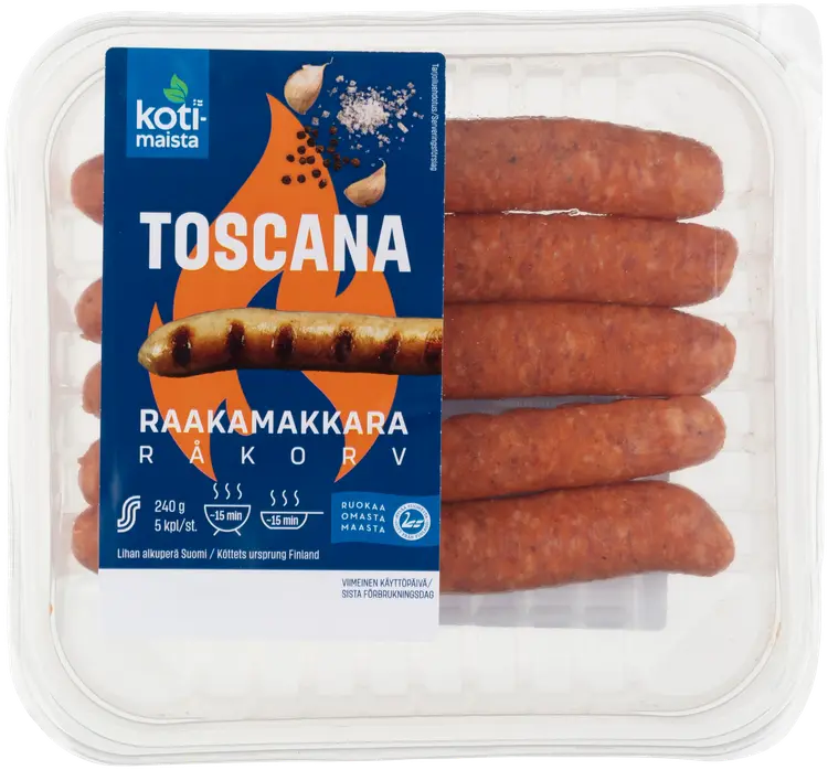 Kotimaista Toscana raakamakkara 240g