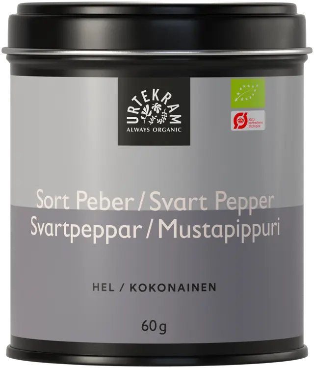 Urtekram Luomu Kokonainen Mustapippuri 60g
