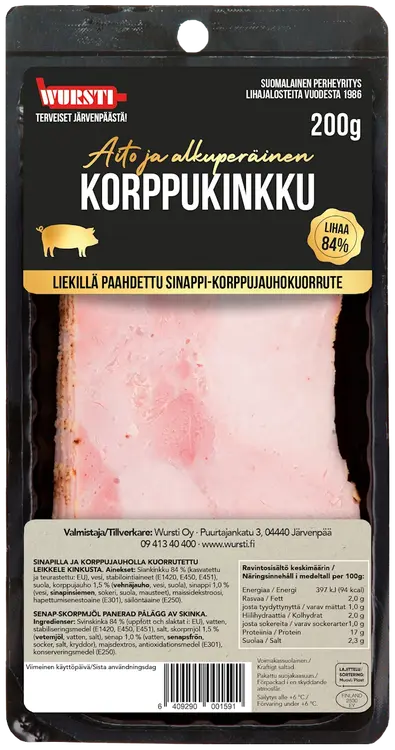 Wursti Korppukinkku siivutettu 200g