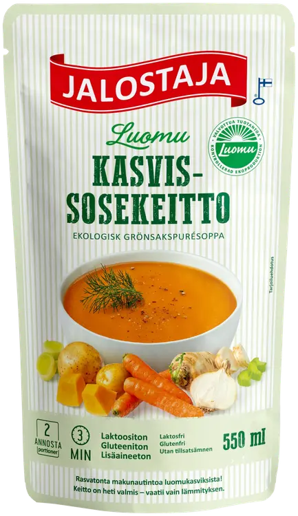 Jalostaja Luomu kasvissosekeitto 550 ml