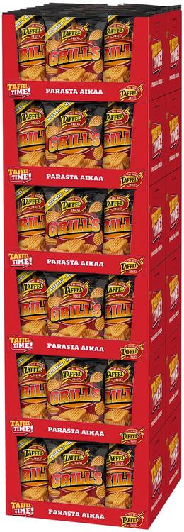 168 x Taffel Grills grillimaustettu sipsi 325g puolilava
