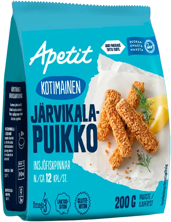 Apetit Kotimainen Järvikalapuikko pakaste 200g