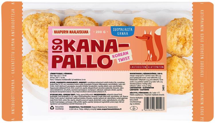 Naapurin maalaiskanan iso kanapallo korea twist 200g