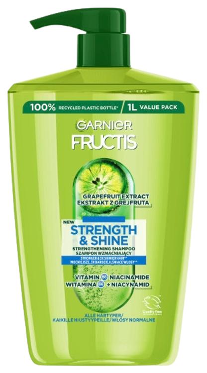 Garnier Fructis Strength & Shine shampoo normaaleille hiuksille 1000ml