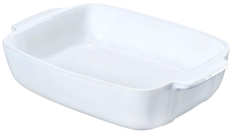Ahjuvorm Pyrex 30x22cm valge keraamika