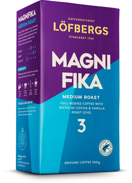 Löfbergs Magnifika Suodatinkahvi 500g Rainforest alliance