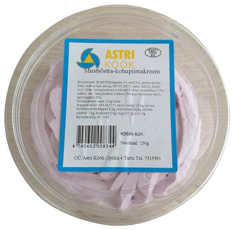 Mustsõstra-kohupiimakreem 150 g