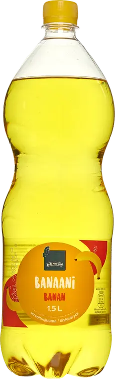 Rainbow banana virvoitusjuoma banaanin makuinen 1,5l