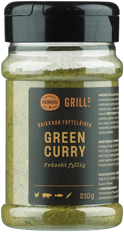 Herkku Grills Maustes. Green Curry 210g