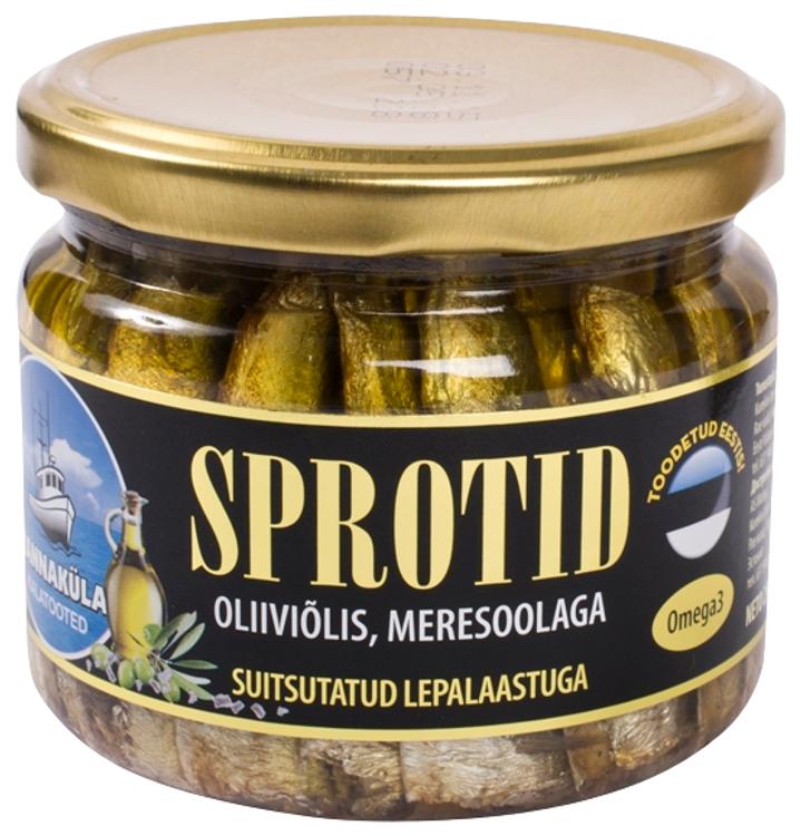 Sprotid oliiviõlis 290 g