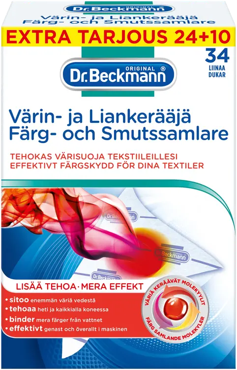 Dr. Beckmann 24+10 kpl Värin- ja liankerääjä