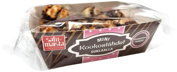 Satumaista Mini kookostähdet leivokset 200g