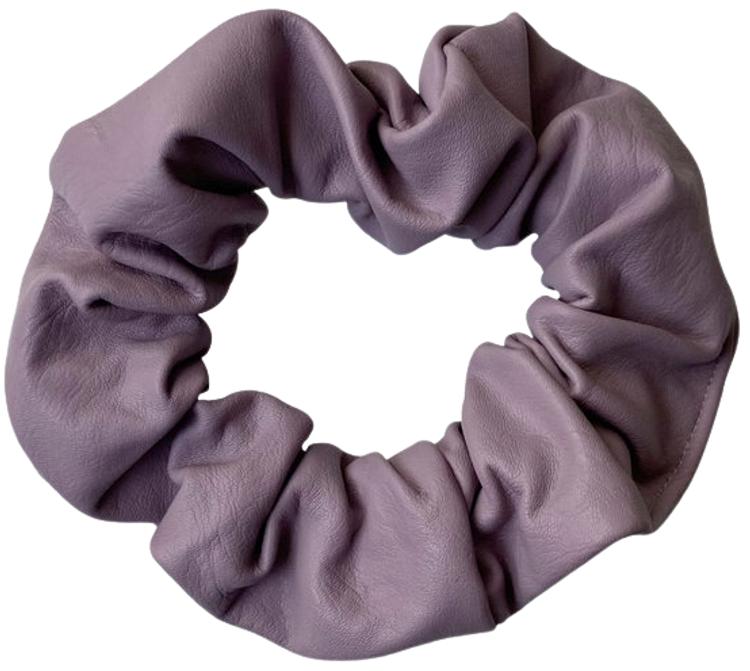 BP Keinonahka scrunchie violetti