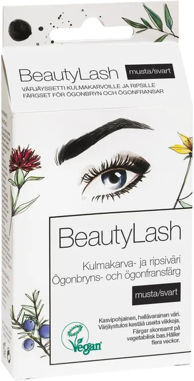 BeautyLash Kulmakarva- ja ripsiväri musta
