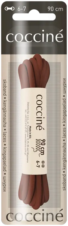 Coccine kengännauha 90 cm, ruskea