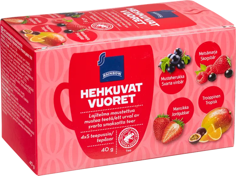Rainbow Hehkuvat vuoret teelajitelma 40g/20ps