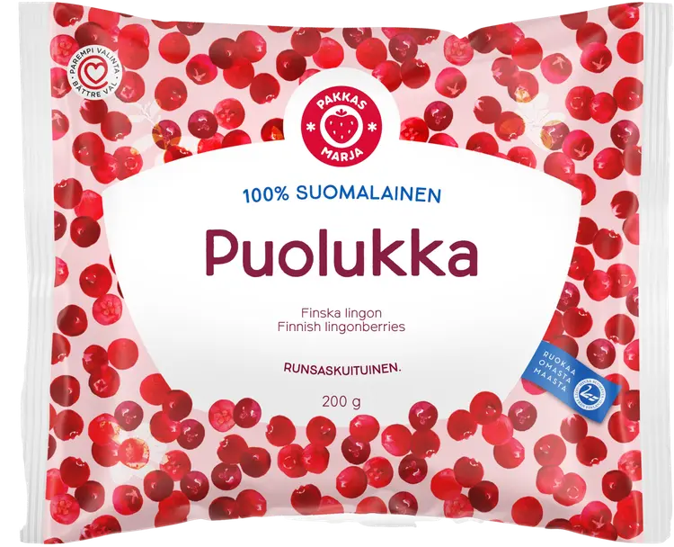 Pakkasmarja  100% suomalainen puolukka 200g