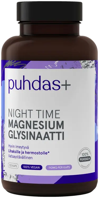 Puhdas+ Night time magnesium120 kaps