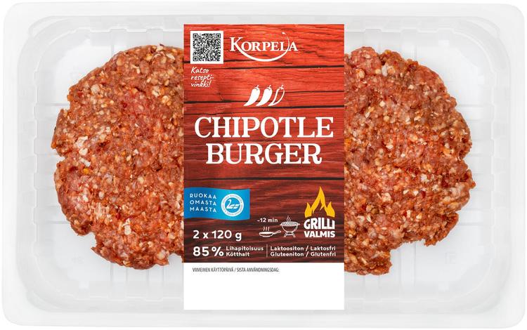 Korpela Chipotle burger 2x120g