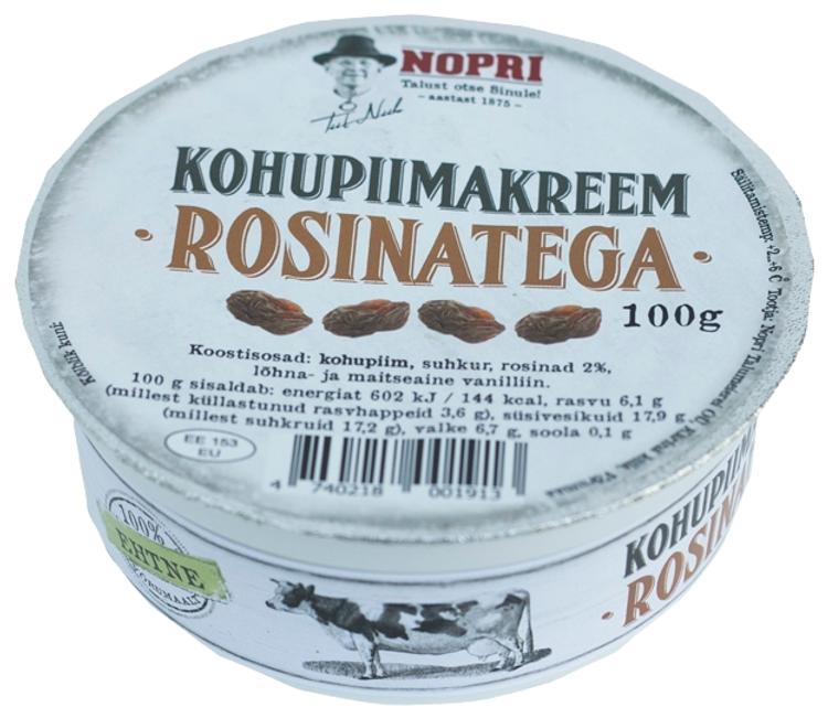 Vaarikatega kohupiimakreem, 100 g