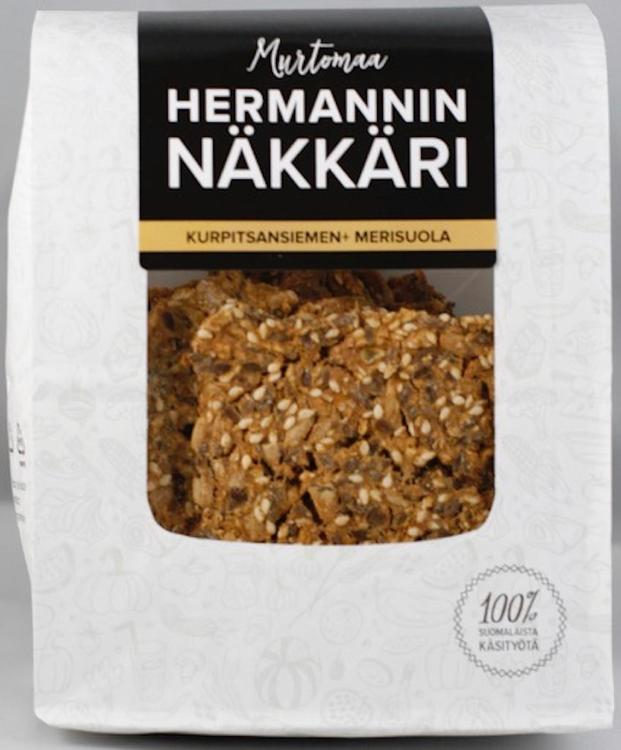 Murtomaa Hermannin näkkäri Kurpitsansiemen-merisuola 150g
