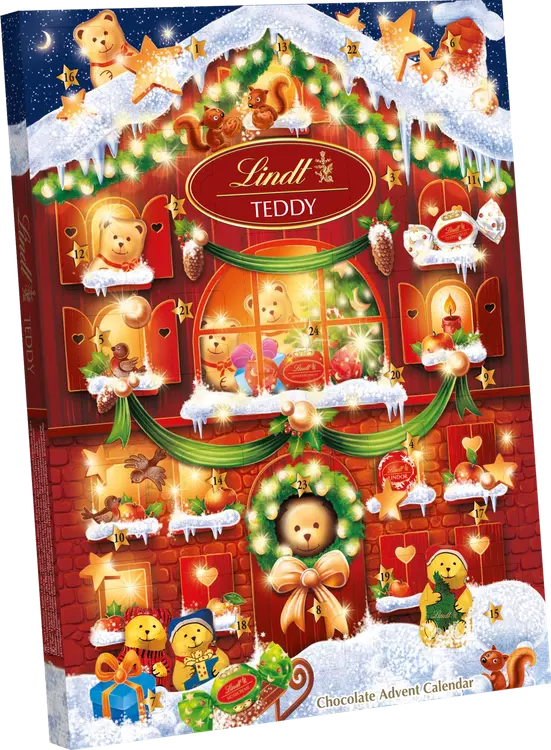 Lindt TEDDY House Suklaakalenteri, sekoitus 170g