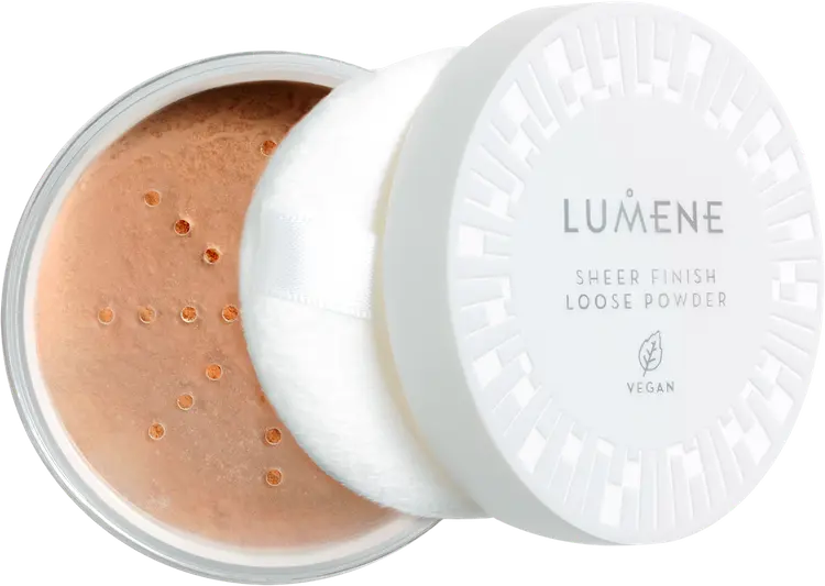 Lumene Sheer Finish Irtopuuteri Translucent Medium Deep 8 g