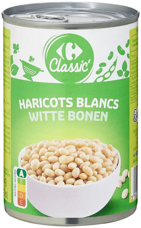 Carrefour Valkoiset pavut suolaliemessä 400/265 g