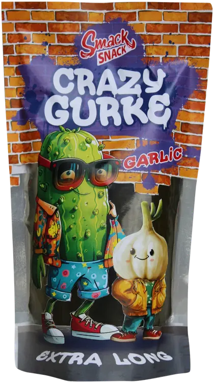 Smack Snack Suolakurkku XXL, valkosipuli 400g/200 g