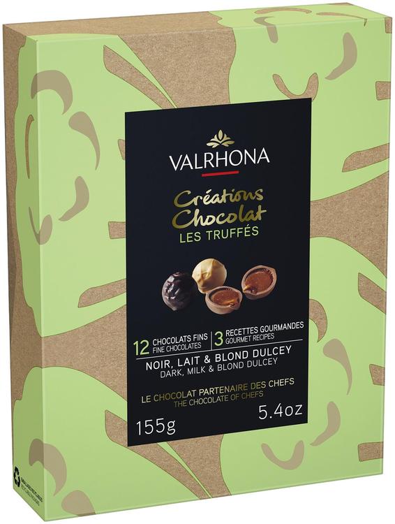 Valrhona konvehtilajitelma suklaatryffelit 155g/16kpl