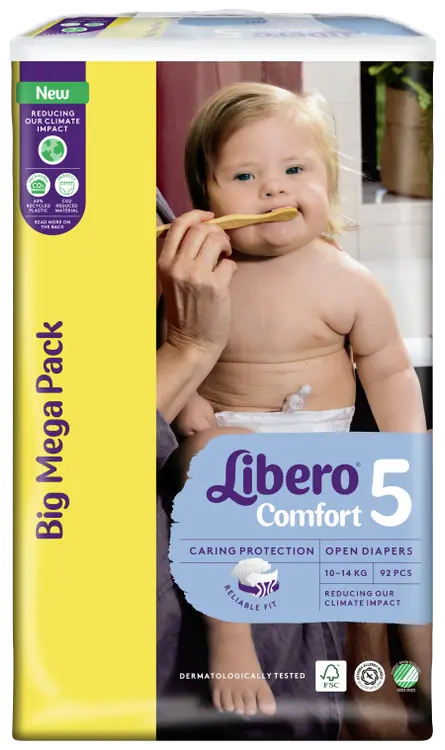 LIBERO Comfort teippivaippa koko 5, 92 kpl, 10-14 kg