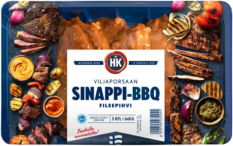 HK Viljaporsaan Fileepihvi sinappi-BBQ 640 g