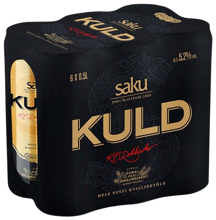 Saku Kuld õlu 6-pakk 5,2%vol 3L