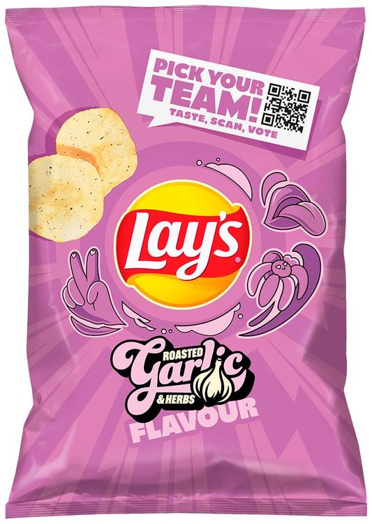 LAY'S MAX Röstitud küüslaugu- ja ürdimaitselised kartulikrõpsud 0,13kg