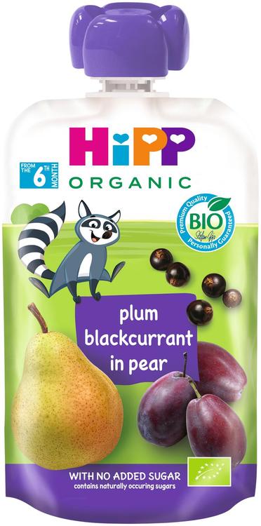 Hipp pirnipüree ploomi ja musta sõstraga öko 6k