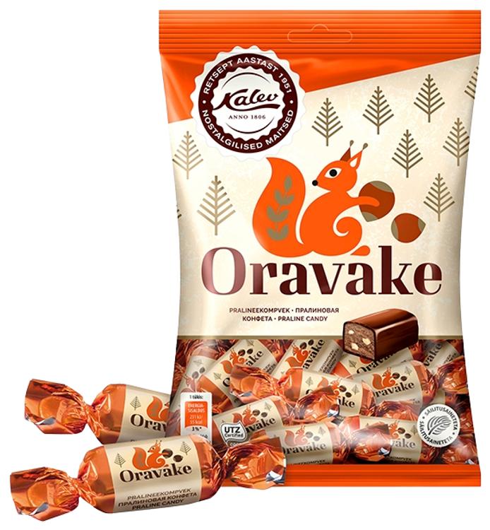 Kalev Oravake pähklitükkidega pralineekompvekid 175 g