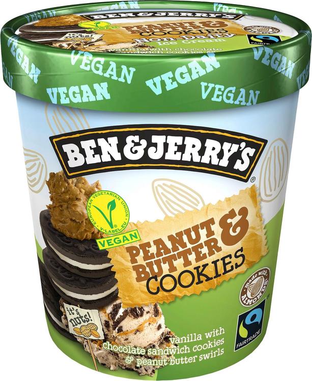 B&J 500ml Non Dairy Peanut Butter Cookie