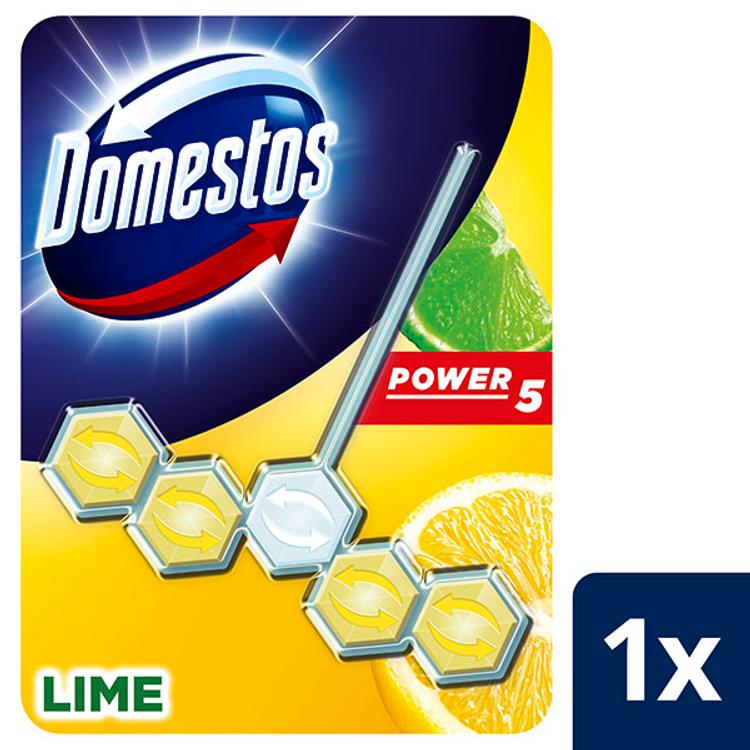 Domestos Power 5 Lime WC-raikastin Hygieeninen vessa 1x55g 1 kpl