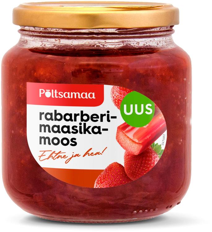 Põltsamaa Rabarberi-maasikamoos 600 g