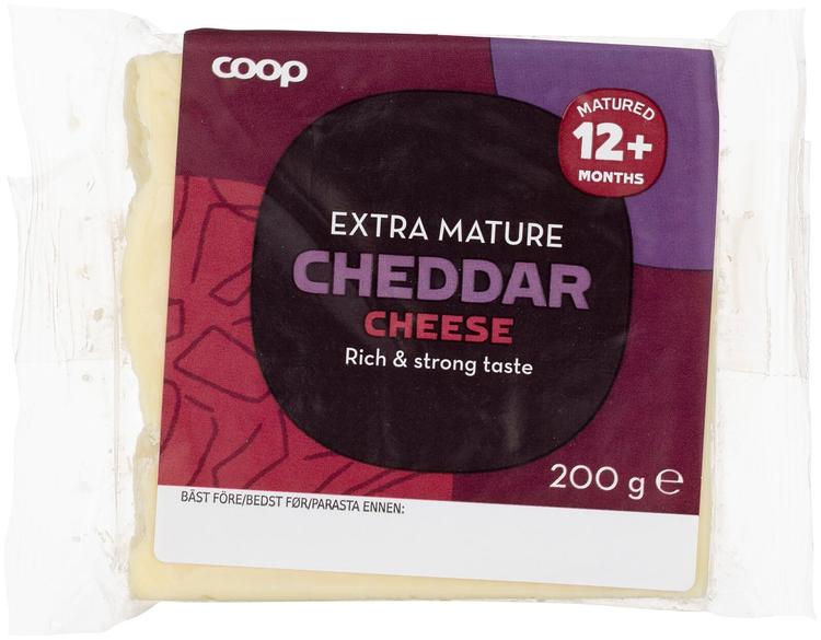 Coop Cheddari juust, 12 kuud laagerdunud, 200 g