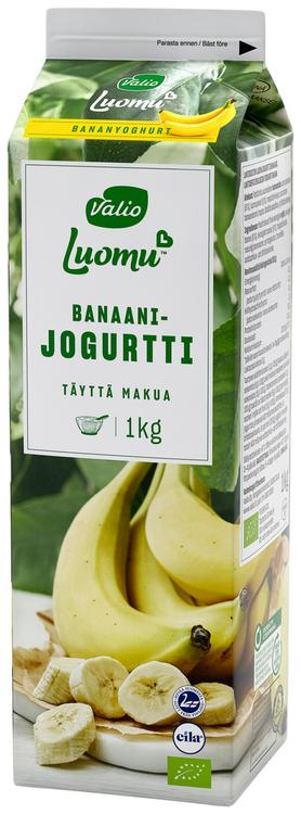 Valio Luomu jogurtti 1 kg banaani laktoositon
