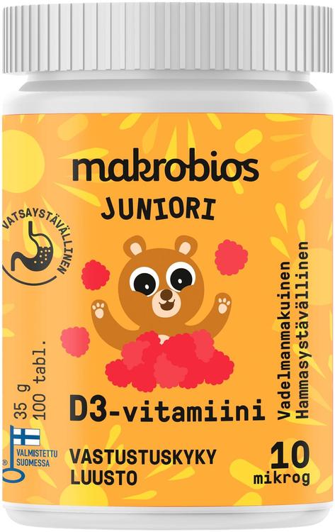 Makrobios Juniori D-vitamiini 10 mcg 100 kpl 35g