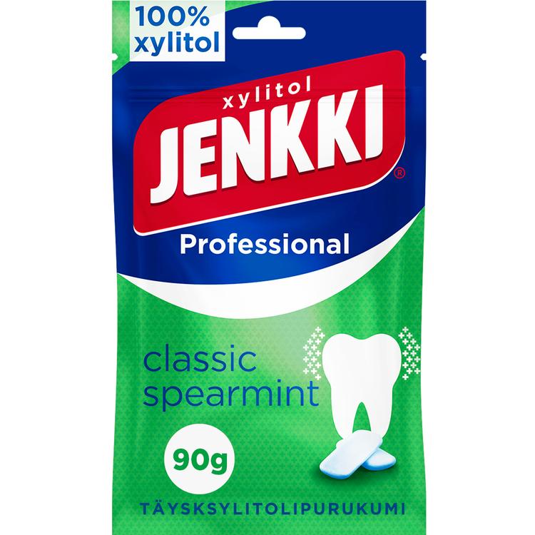 Jenkki Professional Classic Spearmint +Kalsium täysksylitolipurukumi 90g