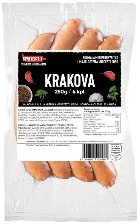 Wursti Krakova nakki 250g