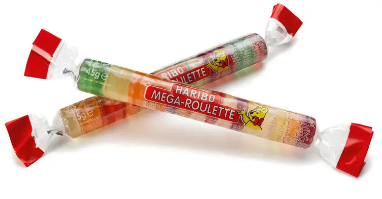 HARIBO Mega Roulette 45g Karkkipatukka